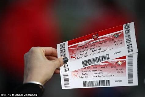 arsenal football game tickets